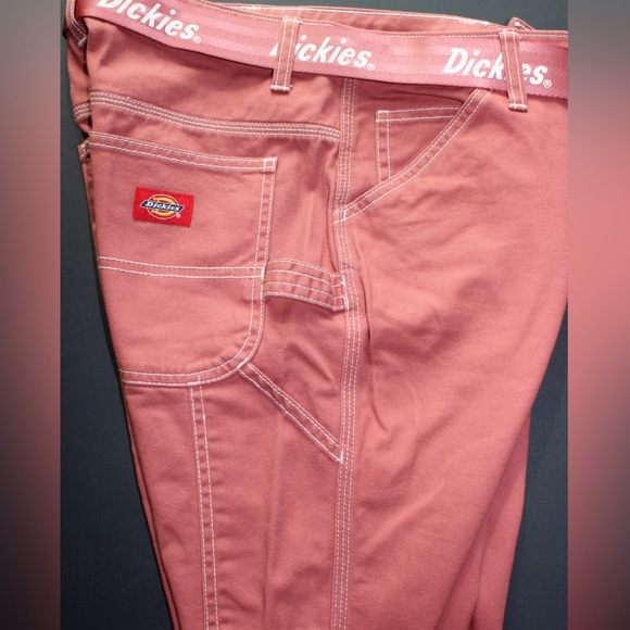 Dickies High Waisted Coral Carpenter Pant + Belt - Picture 6 of 10